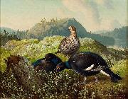 Ferdinand von Wright Black Grouses France oil painting artist